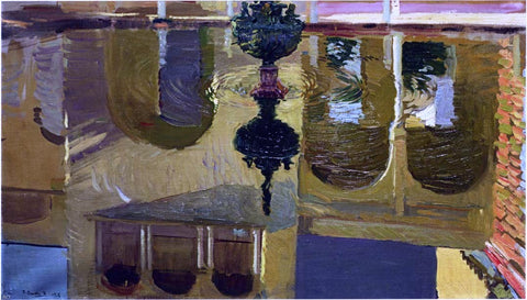  Joaquin Sorolla Y Bastida Reflections in a Fountain - Hand Painted Oil Painting