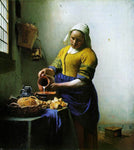  Johannes Vermeer A Milkmaid - Hand Painted Oil Painting