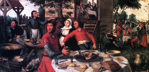  Pieter Aertsen Peasant's Feast - Hand Painted Oil Painting
