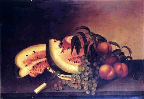  Rubens Peale Still Life with Watermelon - Hand Painted Oil Painting