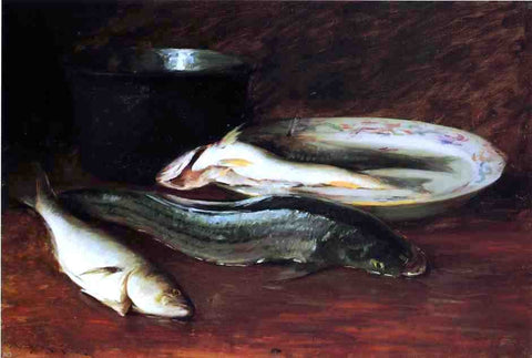  Theodore Gericault Still Life with Fish - Hand Painted Oil Painting