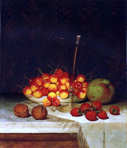  William Mason Brown Fruit and Wine - Hand Painted Oil Painting
