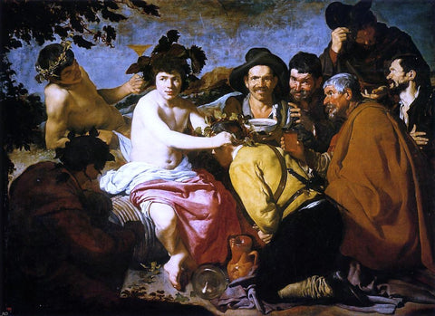  Diego Velazquez Bacchus aka "The Drunken" - Hand Painted Oil Painting