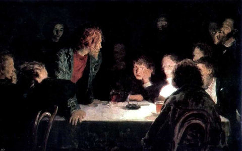  Ilia Efimovich Repin The Revolutionary Meeting - Hand Painted Oil Painting