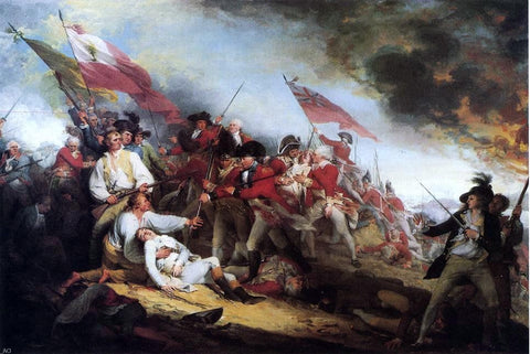  John Trumbull The Death of General Warren at the Battle of Bunker's Hill - Hand Painted Oil Painting