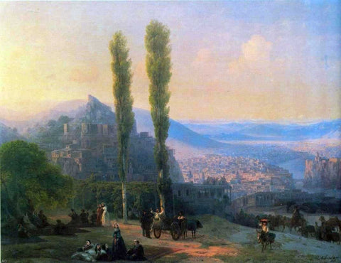  Ivan Constantinovich Aivazovsky View of Tiflis - Hand Painted Oil Painting