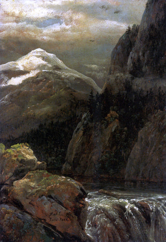 Johan Christian Claussen Dahl Nordisk Landskap Ved Innsjo - Hand Painted Oil Painting