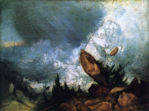  Joseph William Turner The Fall of an Avalanche in the Grisons - Hand Painted Oil Painting