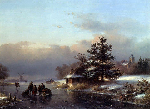  Lodewijk Johannes Kleijn Winter - Hand Painted Oil Painting