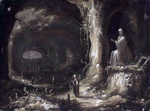  Rombout Van Troyen Interior of a Grotto - Hand Painted Oil Painting