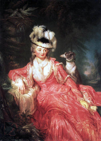  Anna Dorothea Therbusch Wilhelmine Encke, Countess Lichtenau - Hand Painted Oil Painting