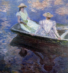  Claude Oscar Monet Young Girls in a Row Boat - Hand Painted Oil Painting