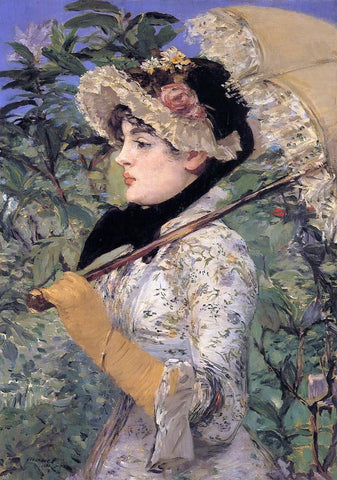  Edouard Manet Jeanne: Spring - Hand Painted Oil Painting