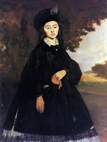  Edouard Manet Portrait of Madame Brunet - Hand Painted Oil Painting