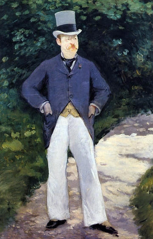  Edouard Manet Portrait of Monsieur Brun - Hand Painted Oil Painting