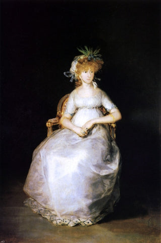  Francisco Jose de Goya Y Lucientes Condesa de Chinchon - Hand Painted Oil Painting