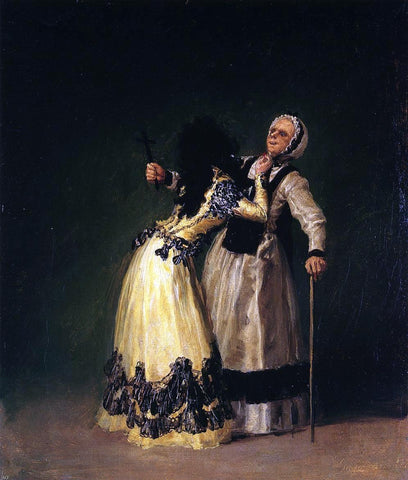  Francisco Jose de Goya Y Lucientes The Duchess of Alba and Her Duenna - Hand Painted Oil Painting