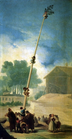  Francisco Jose de Goya Y Lucientes The Greased Pole - Hand Painted Oil Painting