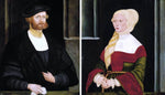  The Elder Hans Schopfer Portraits of a Gentleman and a Lady - Hand Painted Oil Painting