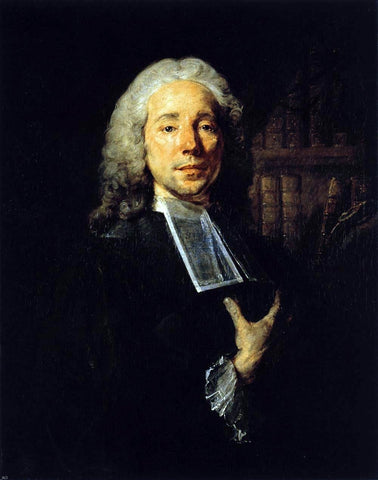  Jean-Baptiste Perronneau Portrait of the Lawyer Daniel Jousse - Hand Painted Oil Painting