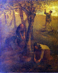 Jean-Francois Millet Gathering Apples - Hand Painted Oil Painting
