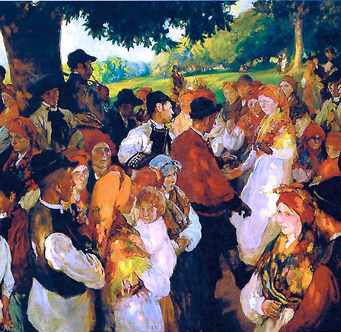  Joaquin Sorolla Y Bastida Fiesta Gallega - Hand Painted Oil Painting