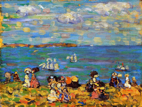  Maurice Prendergast St. Malo (also known as Sketch, St. Malo) - Hand Painted Oil Painting