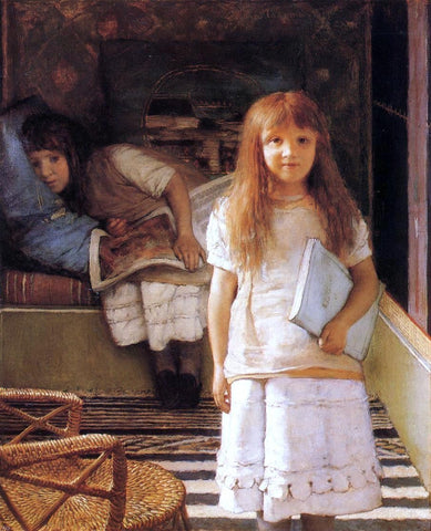  Sir Lawrence Alma-Tadema This is Our Corner (also known as Laurense and Anna Alma-Tadema) - Hand Painted Oil Painting