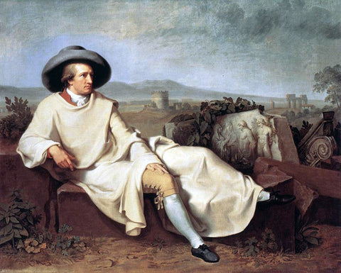  Wilhelm Tischbein Goethe in The Roman Campagna - Hand Painted Oil Painting