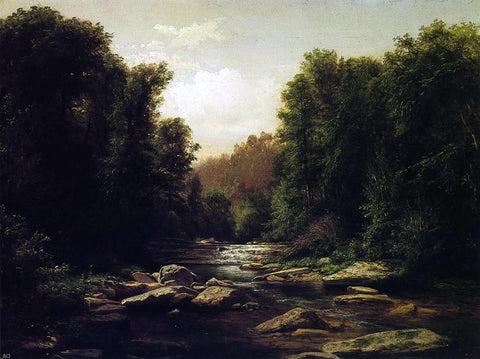  George Hetzel Pennsylvania Mountain Stream - Hand Painted Oil Painting