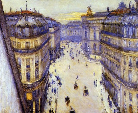  Gustave Caillebotte Rue Halevy, Seen from the Sixth Floor - Hand Painted Oil Painting