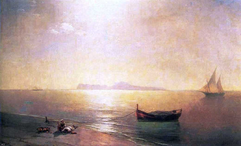 Ivan Constantinovich Aivazovsky Calm on the Mediterranean Sea - Hand Painted Oil Painting