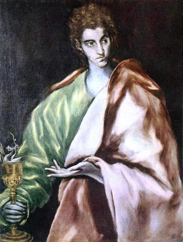  El Greco Apostle St John the Evangelist - Hand Painted Oil Painting