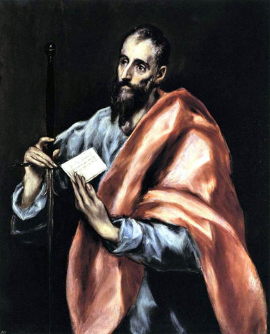 El Greco Apostle St Paul - Hand Painted Oil Painting
