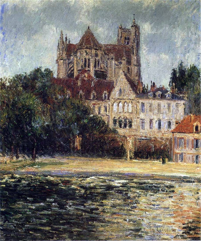  Gustave Loiseau The Auxerre Cathedral - Hand Painted Oil Painting