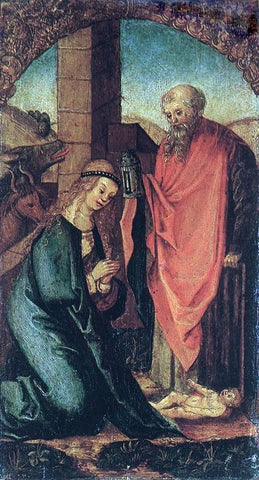  Hans Leonhard Schaufelein The Birth of Christ - Hand Painted Oil Painting