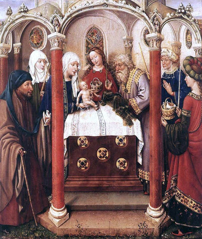  Jacques Daret Altarpiece of the Virgin - Hand Painted Oil Painting
