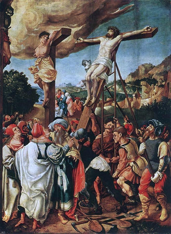  The Elder Jorg Breu Crucifixion - Hand Painted Oil Painting