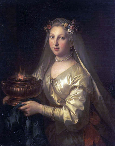  Jean Raoux Vestal Virgin - Hand Painted Oil Painting