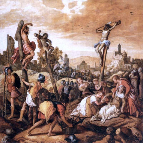  Joachim Beuckelaer Christ on the Cross - Hand Painted Oil Painting