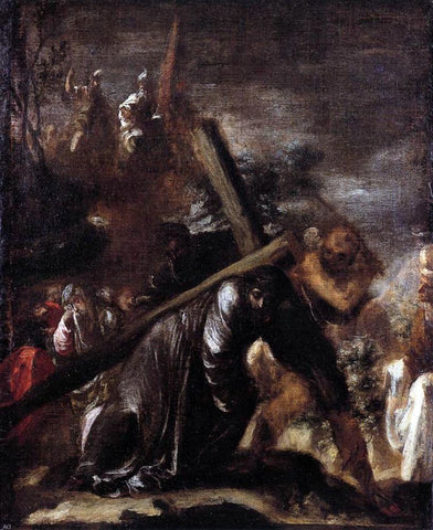  Juan De Valdes Leal Carrying the Cross - Hand Painted Oil Painting