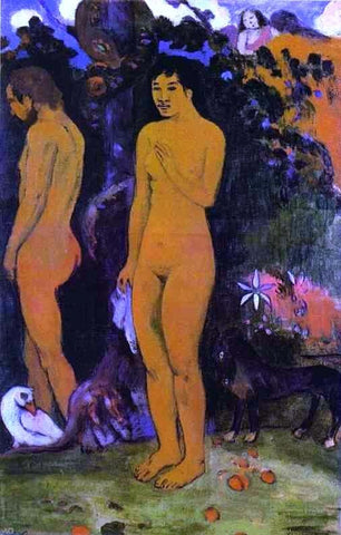  Jules Trayer Adam and Eve - Hand Painted Oil Painting