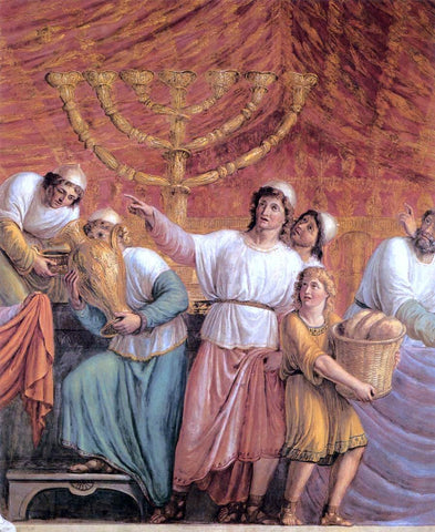  Luigi Ademollo The Menorah - Hand Painted Oil Painting