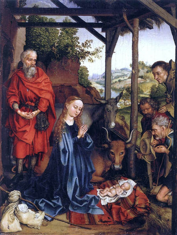  Martin Schongauer Nativity - Hand Painted Oil Painting