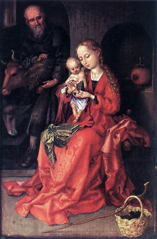  Martin Schongauer The Holy Family - Hand Painted Oil Painting
