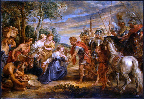  Peter Paul Rubens The Meeting of David and Abigail - Hand Painted Oil Painting