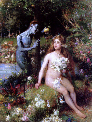  Pierre Jan Van der Ouderaa The Temptation of Eve - Hand Painted Oil Painting