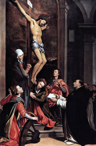  Santi Di Tito Vision of St Thomas Aquinas - Hand Painted Oil Painting