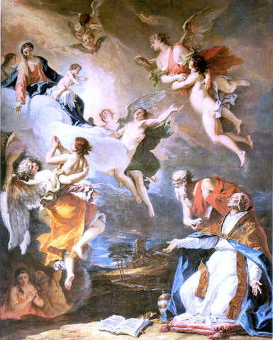  Sebastiano Ricci Pope Gregory the Great Saving the Souls of Purgatory - Hand Painted Oil Painting