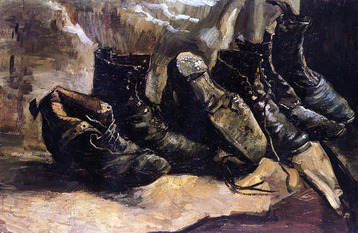 Shoes painting van gogh on sale